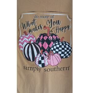 Simply Southern Pumpkin Fall shirt long sleeve size small
